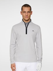 J.Lindeberg Grey Golf Clide Quarter Zip Sweatshirt - Image 1 of 6