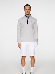 J.Lindeberg Grey Golf Clide Quarter Zip Sweatshirt - Image 3 of 6