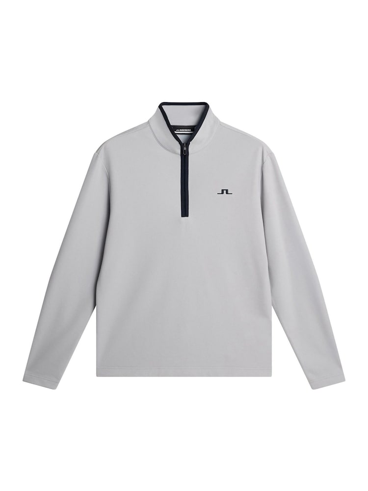 J.Lindeberg Grey Golf Clide Quarter Zip Sweatshirt - Image 6 of 6 J.Lindeberg Grey Golf Clide Quarter Zip Sweatshirt - Image 6 of 6