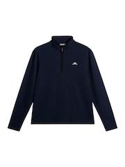 J.Lindeberg Navy Golf Clide Quarter Zip Sweatshirt - Image 6 of 6