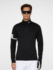 J.Lindeberg Black Golf Heath Strike Mid Layer Sweatshirt - Image 1 of 6
