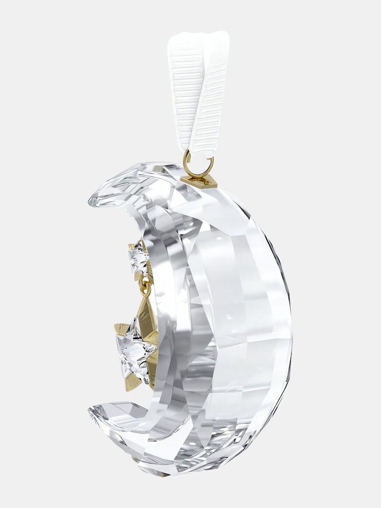 Swarovski White Holiday Magic Moon Ornament - Image 2 of 4