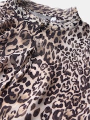 Mint Velvet Grey Animal Print Blouse - Image 9 of 9