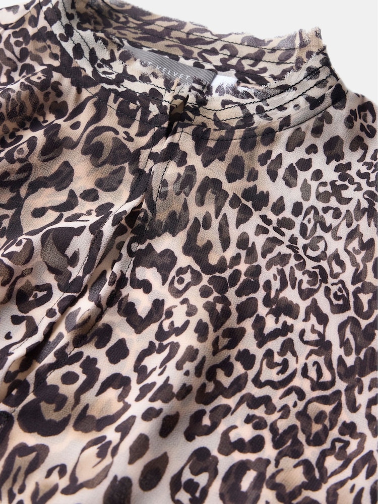 Mint Velvet Grey Animal Print Blouse - Image 9 of 9 Mint Velvet Grey Animal Print Blouse - Image 9 of 9