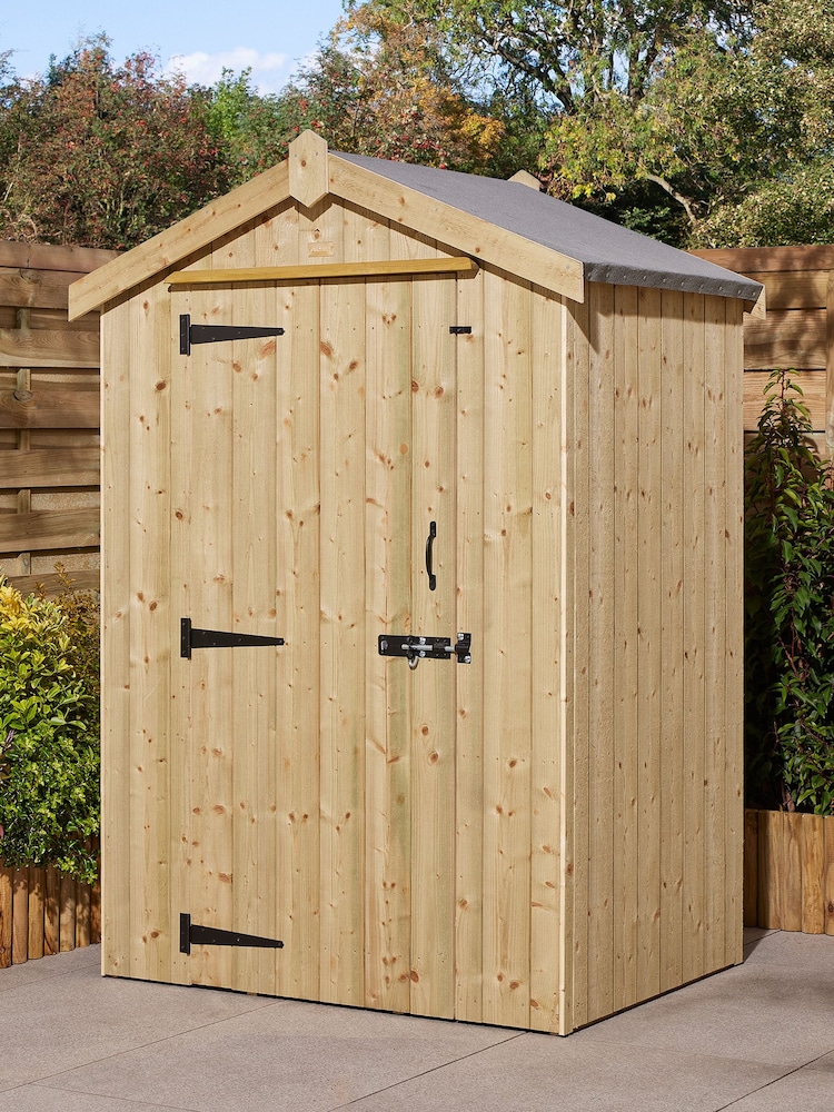 Rowlinson Natural Premium Heritage 4 x 3ft Garden Shed - Image 1 of 5