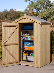 Rowlinson Natural Premium Heritage 4 x 3ft Garden Shed - Image 2 of 5