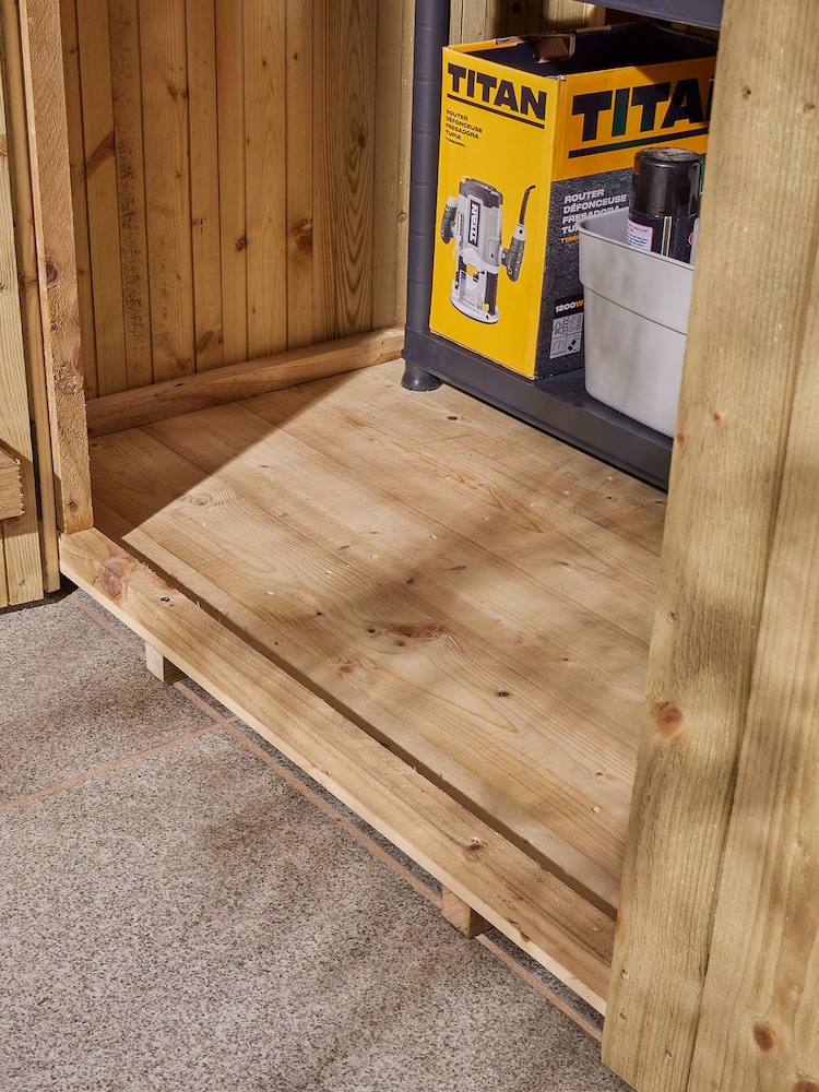 Rowlinson Natural Premium Heritage 4 x 3ft Garden Shed - Image 5 of 5