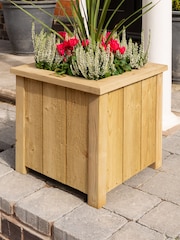 Rowlinson Natural Premium Heritage Square 40cm Planter Set of 2 - Image 1 of 5