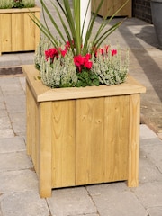 Rowlinson Natural Premium Heritage Square 40cm Planter Set of 2 - Image 2 of 5