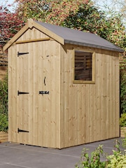 Rowlinson Natural Premium Heritage 6 x 4ft Garden Shed - Image 1 of 5