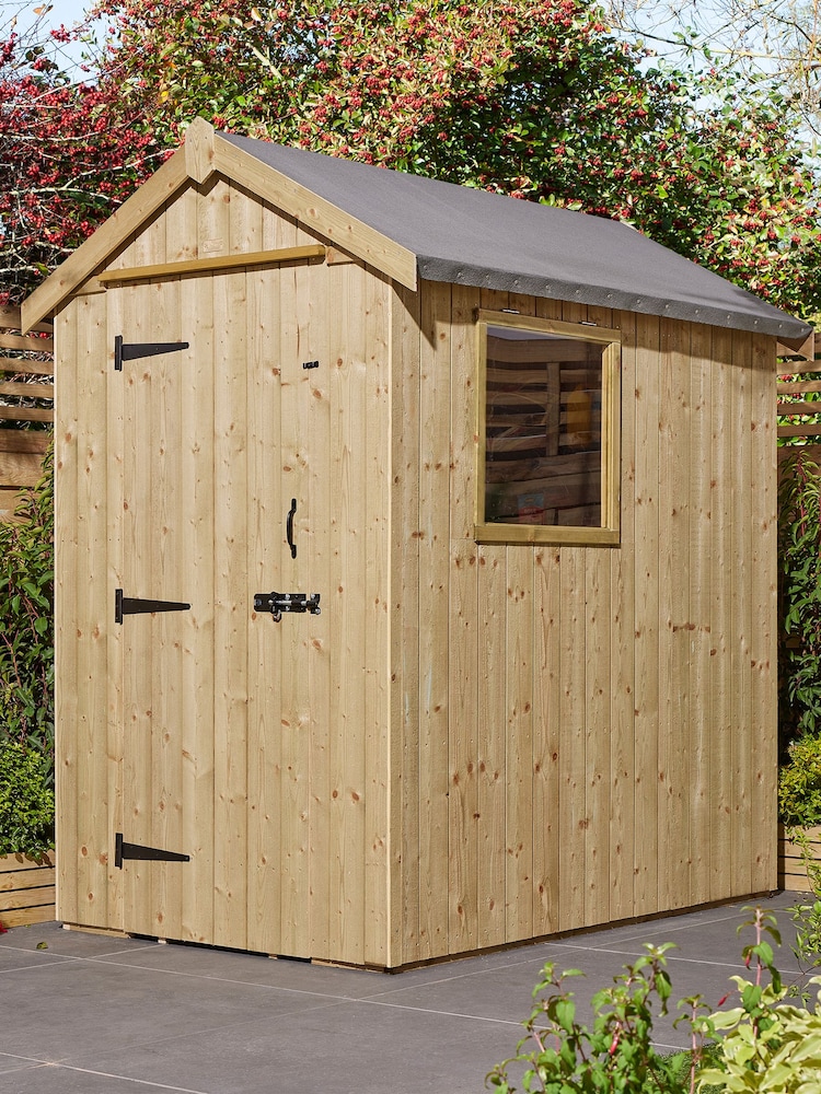Rowlinson Natural Premium Heritage 6 x 4ft Garden Shed - Image 1 of 5