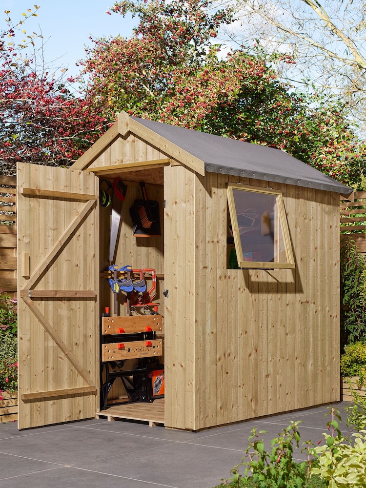 Rowlinson Natural Premium Heritage 6 x 4ft Garden Shed - Image 2 of 5