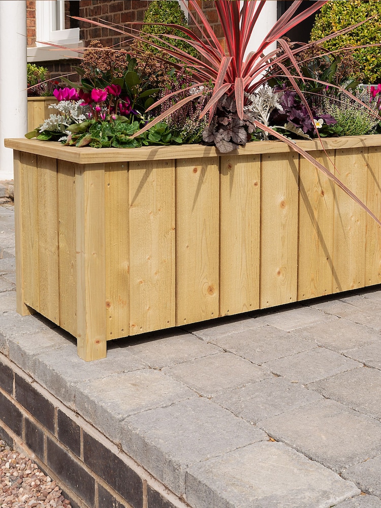 Rowlinson Natural Premium Heritage Rectangular 100cm Planter - Image 2 of 5