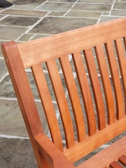 Rowlinson Honey Brown Willington 4 Seat Rectangular Garden Dining Set - Image 4 of 5