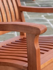 Rowlinson Honey Brown Willington 4 Seat Rectangular Garden Dining Set - Image 5 of 5