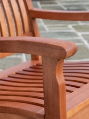 Rowlinson Honey Brown Willington 4 Seat Square Garden Dining Set - Image 4 of 4