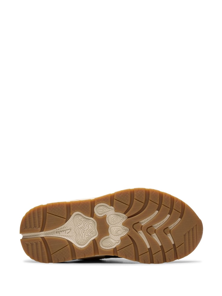 Clarks White Kids Wide Fit Bright Selva Hero Shoes - Image 8 of 8