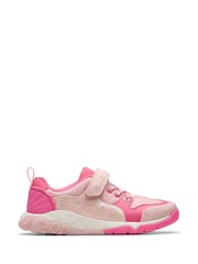 Clarks Pink Standard Fit (F) Tidal Shell Kid Shoes - Image 1 of 8