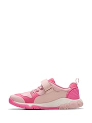 Clarks Pink Standard Fit (F) Tidal Shell Kid Shoes - Image 2 of 8