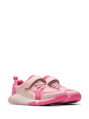 Clarks Pink Standard Fit (F) Tidal Shell Kid Shoes - Image 4 of 8
