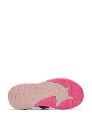 Clarks Pink Standard Fit (F) Tidal Shell Kid Shoes - Image 5 of 8