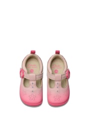 Clarks Pink Standard Fit (F) Pre-Walker Shell Toddler Shoes - Image 6 of 7