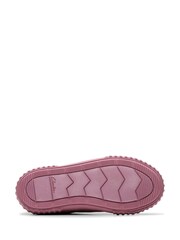 Clarks Pink Standard Fit (F) Fabric Foxing Stitch Kid Canvas Shoes - Image 7 of 7