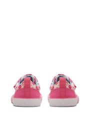 Clarks Pink Standard Fit (F) Foxing Shell Kid Canvas - Image 5 of 7