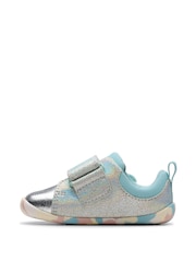 Clarks Silver Standard Fit (F) Pre- Walker Charm Toddler Shoes - Image 2 of 7