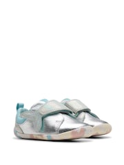 Clarks Silver Standard Fit (F) Pre- Walker Charm Toddler Shoes - Image 4 of 7