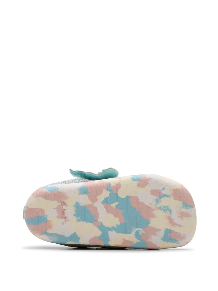 Clarks Silver Standard Fit (F) Pre- Walker Charm Toddler Shoes - Image 7 of 7