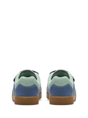 Clarks Blue Wide Fit (G) Disco Vibe Trainers - Image 5 of 7