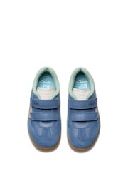 Clarks Blue Wide Fit (G) Disco Vibe Trainers - Image 6 of 7