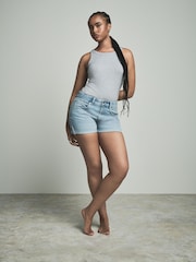 Bleach Hourglass Denim Boy Shorts - Image 1 of 4