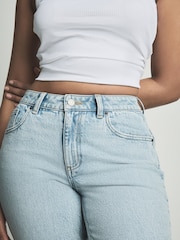 Bleach Hourglass Knee Length Bermuda Denim Shorts - Image 4 of 5