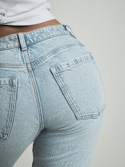 Bleach Hourglass Knee Length Bermuda Denim Shorts - Image 5 of 5