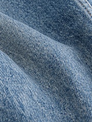 Mid Blue Hourglass Knee Length Bermuda Denim Shorts - Image 8 of 9