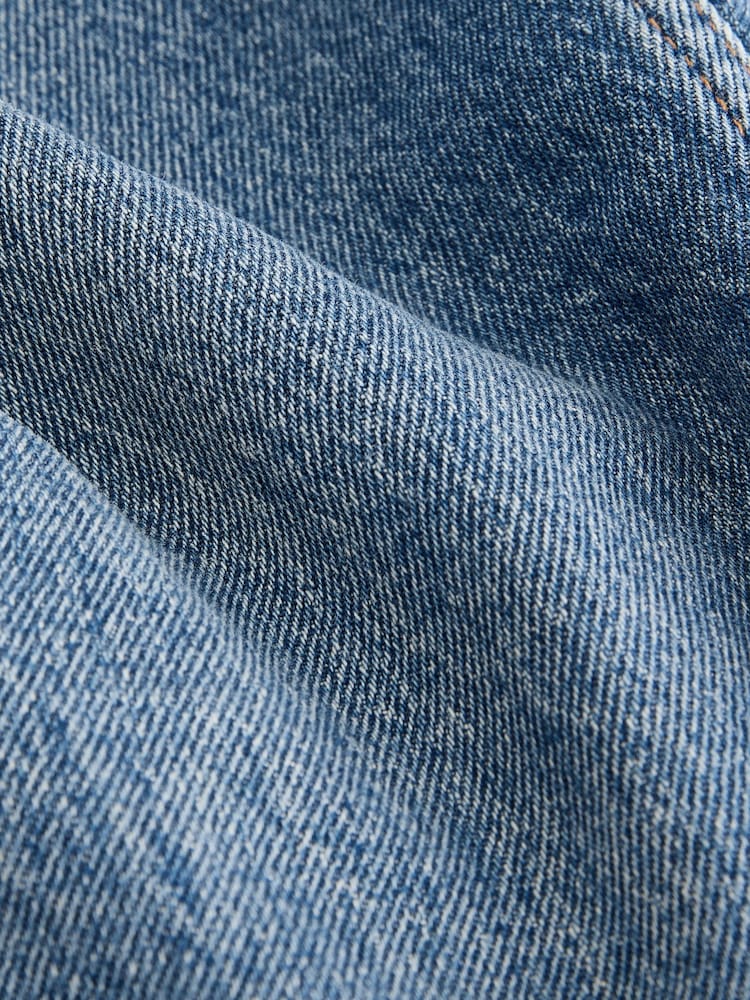 Mid Blue Hourglass Knee Length Bermuda Denim Shorts - Image 8 of 9