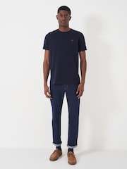 Crew Clothing Blue 100% Cotton Crew Classic T-Shirt - Image 1 of 5