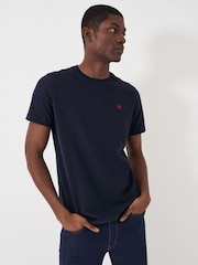Crew Clothing Blue 100% Cotton Crew Classic T-Shirt - Image 3 of 5