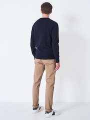 Crew Clothing Company Blue Light V-Neck Jumper - Image 2 of 4