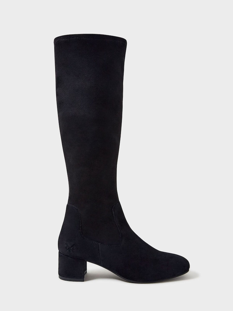 Crew Clothing Company Black Bella Long Heel Black Boots - Image 2 of 3