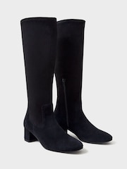 Crew Clothing Company Black Bella Long Heel Black Boots - Image 3 of 3
