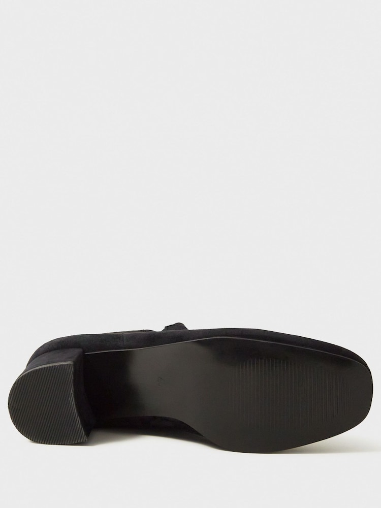 Negru - Crew Clothing Bella Tall Heel Boots - Imaginea 4 din 4