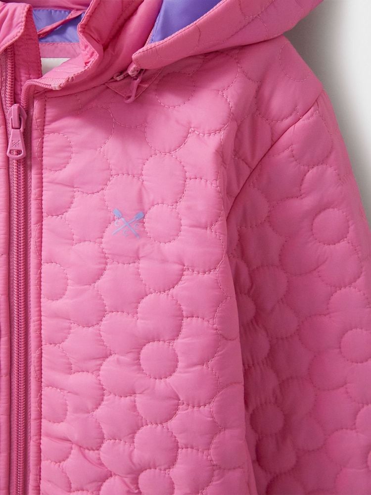 Crew Clothing Pink Lightweight Flower Quilt Jacket - Image 3 of 3