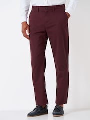 Crew Clothing Red Straight Leg Heritage Chinos - Image 1 of 5
