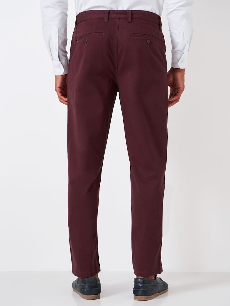 Crew Clothing Red Straight Leg Heritage Chinos - Image 2 of 5