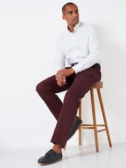 Crew Clothing Red Straight Leg Heritage Chinos - Image 3 of 5