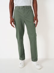 Crew Clothing Company Green Straight Leg Heritage Chinos - Image 3 of 4