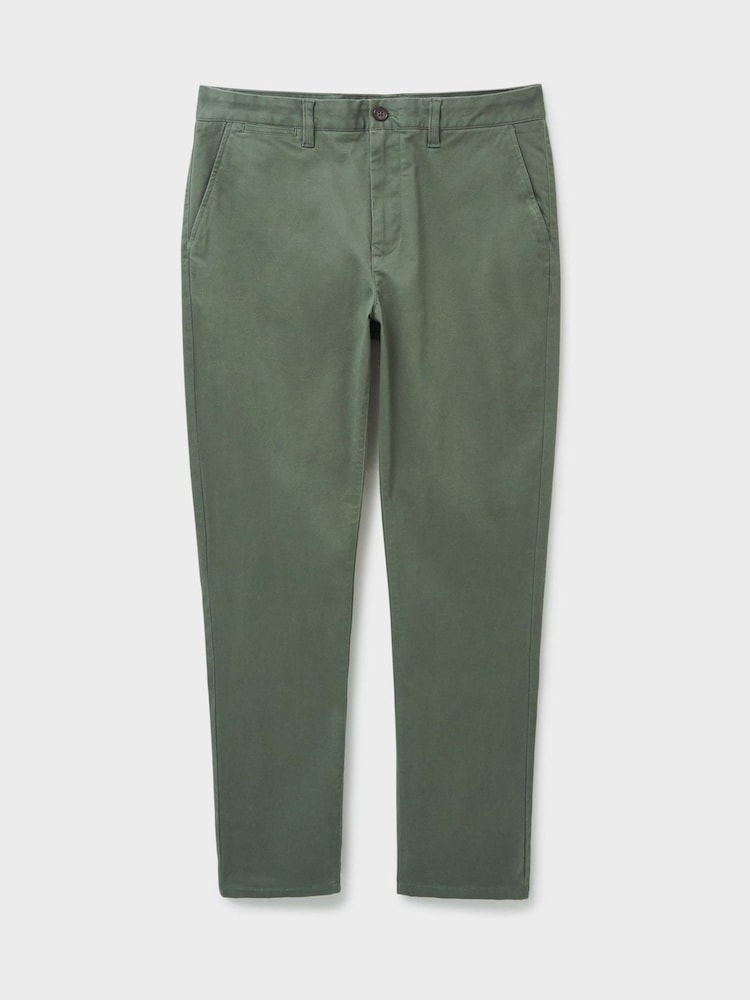 Crew Clothing Company Green Straight Leg Heritage Chinos - Image 4 of 4